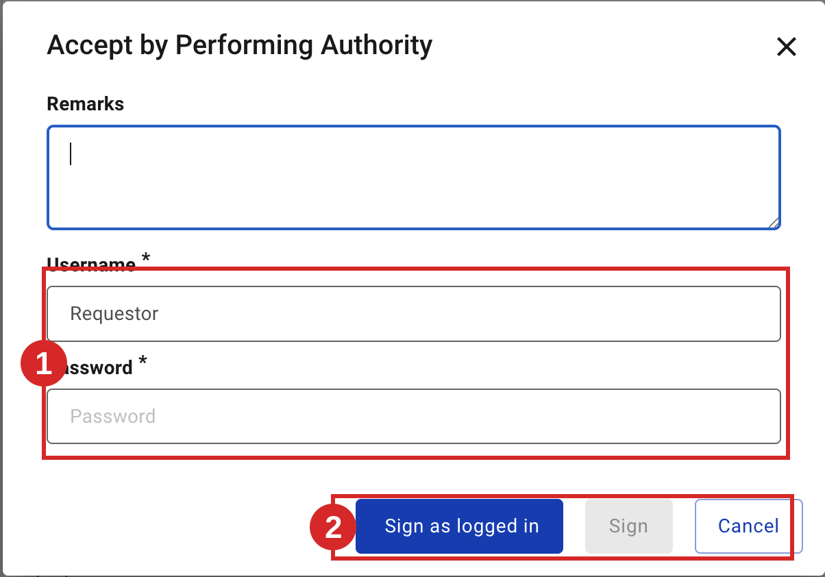 Accept the permit as Performing Authority.