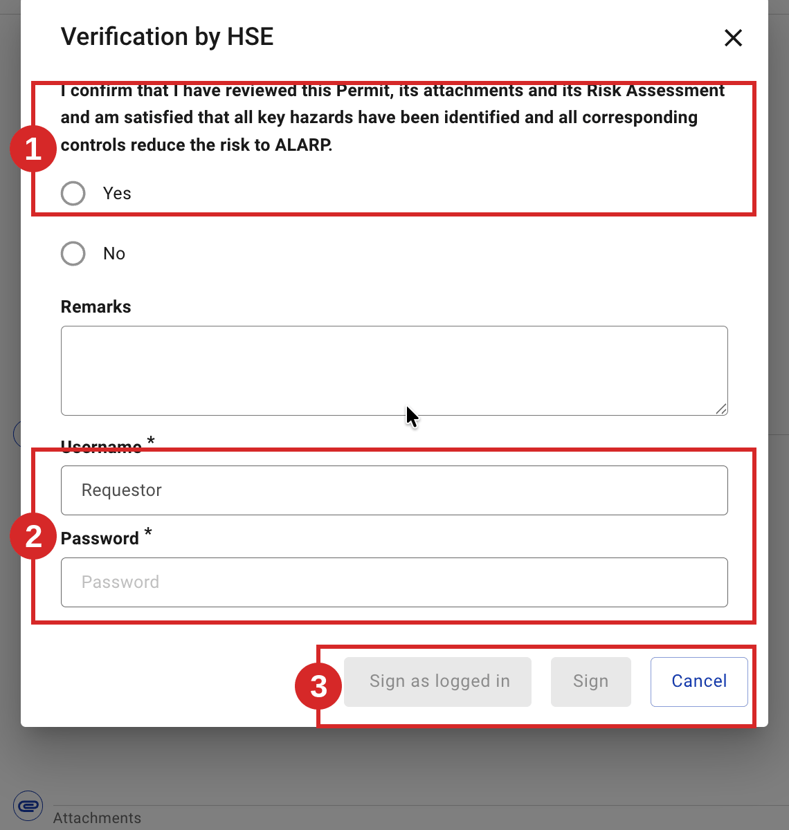 HSE Authority verifies and signs (ALARP).